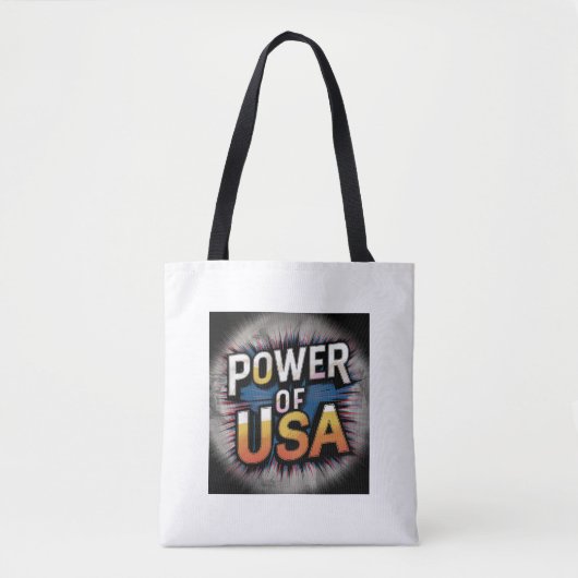 Macht van de VS Canvas tas - Patriottisch Amerikaa (Voorkant)