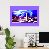 Macht van een strijder engel poster (Thuiskantoor)