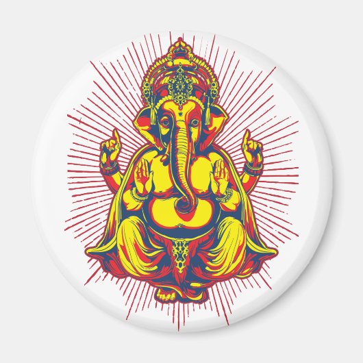Macht van Ganesh Magneet (Voorkant)