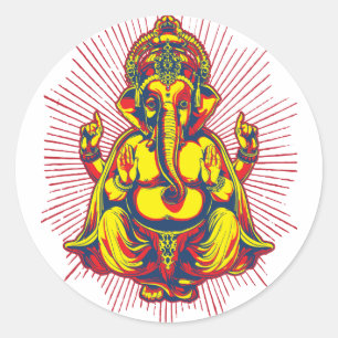 Macht van Ganesh Ronde Sticker