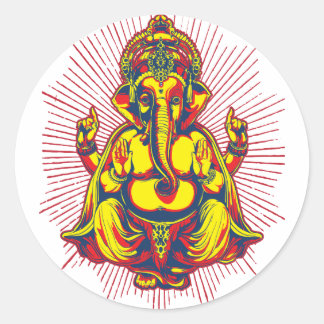 Macht van Ganesh Ronde Sticker