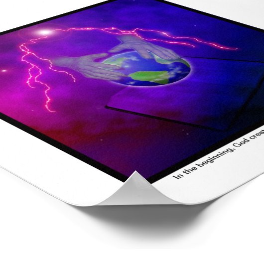 Macht van goden Word no bkgd Poster (Hoek)