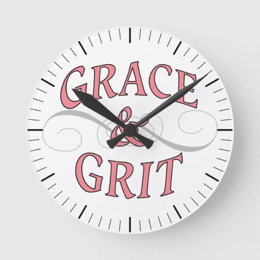 Macht van Grace en Grit Ronde Klok (Voorkant)