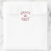 Macht van Grace en Grit Ronde Sticker (Tas)