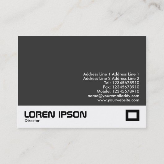 Macht van het Tin Toys Pattern Visitekaartje (Achterkant)