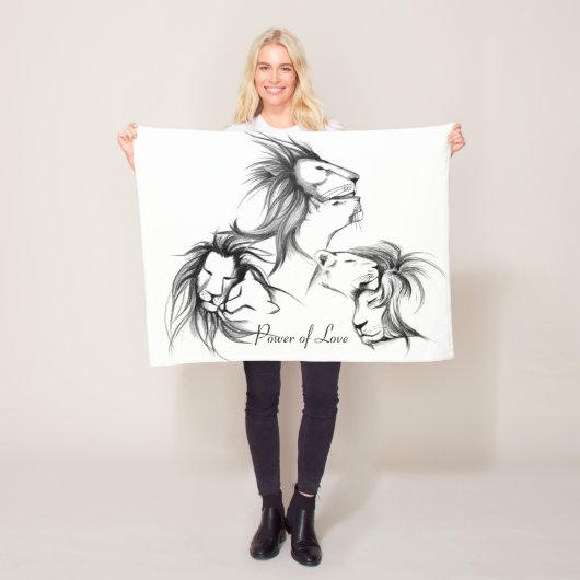 Macht van liefde fleece deken (In situ)