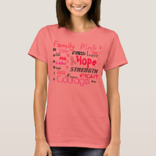 Macht van roze t-shirt