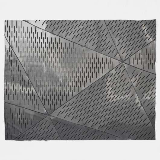 Macht van staalbouw Roestvrij Industrieel Fleece Deken (Voorkant (Horizontaal))