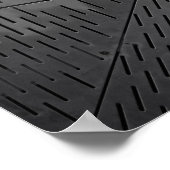 Macht van staalbouw Roestvrij Industrieel Poster (Hoek)