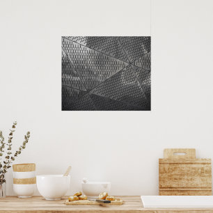 Macht van staalbouw Roestvrij Industrieel Poster