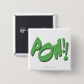 MACHT! VIERKANTE BUTTON 5,1 CM (Voorkant /achterkant)