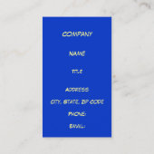 MACHT! VISITEKAARTJE (Achterkant)