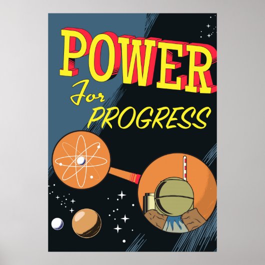 Macht voor  atoomposter poster (Voorkant)