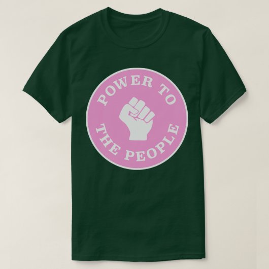 Macht voor de bevolking1 t-shirt (Design voorkant)