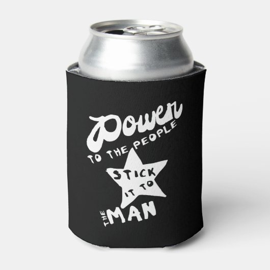 macht voor de bevolking blikjeskoeler (Blikje Voorkant)