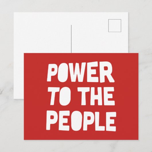 macht voor de bevolking briefkaart (Voorkant / Achterkant)