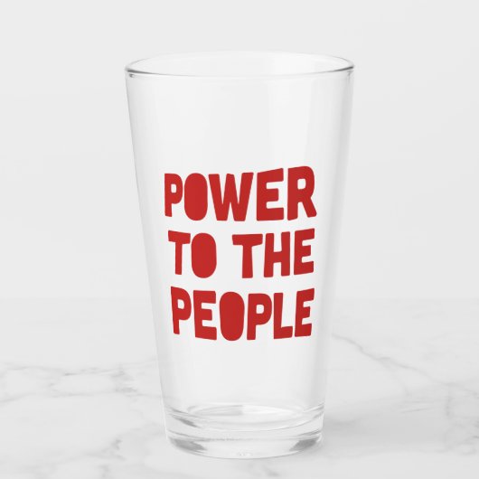 macht voor de bevolking glas (Voorkant)