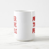 macht voor de bevolking koffiemok (Center)