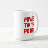 macht voor de bevolking koffiemok (Voorkant rechts)