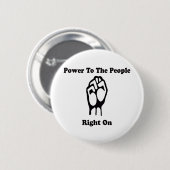 macht voor de bevolking ronde button 5,7 cm (Voorkant /achterkant)