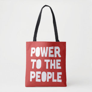 macht voor de bevolking tote bag