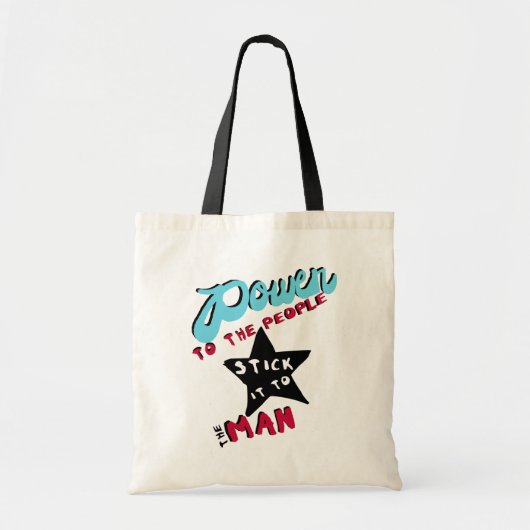 macht voor de bevolking tote bag (Voorkant)