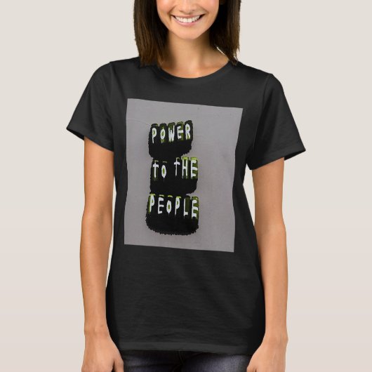 macht voor het volk t-shirt (Voorkant)