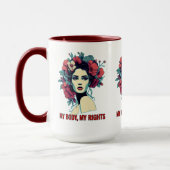 Macht vrouw. Mijn lichaam, mijn rechten Mok (Links)