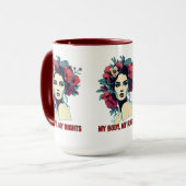 Macht vrouw. Mijn lichaam, mijn rechten Mok (Voorkant links)