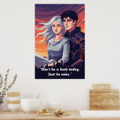 Machteloze Boek Citaat Poster (Keuken)