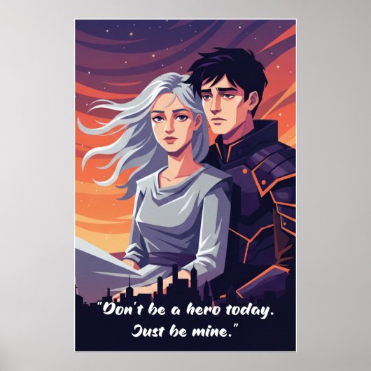 Machteloze Boek Citaat Poster (Voorkant)