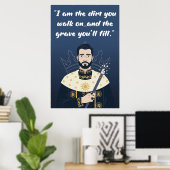 Machteloze Boek Citatem Poster (Thuiskantoor)