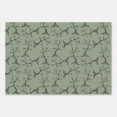 Machtig als de eiken spooky hand-getrokken inpakpapier vel (Voorkant 2)