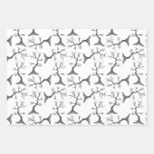 Machtig als de eiken spooky hand-getrokken inpakpapier vel (Voorkant)