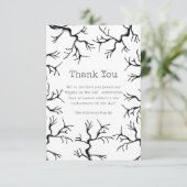 Machtig als de eiken spooky volwassen verjaardag bedankkaart (Staand voorkant)