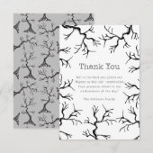 Machtig als de eiken spooky volwassen verjaardag bedankkaart (Voorkant / Achterkant)