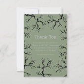 Machtig als de eiken spooky volwassen verjaardag bedankkaart (Voorkant)