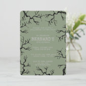 Machtig als de eiken spooky volwassen verjaardag kaart (Staand voorkant)