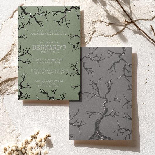 Machtig als de eiken spooky volwassen verjaardag kaart