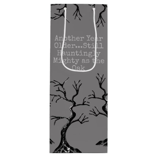 Machtig als de eiken spooky wijn geschenk tas cadeautas (Voorkant)