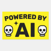 Machtig door AI™ Stickers (Voorkant)