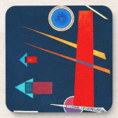 Machtig rood - Kandinsky Bier Onderzetter (Voorkant)