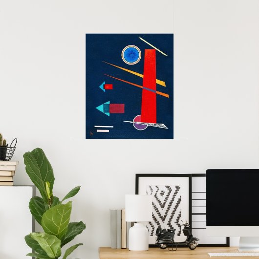 Machtig rood - Kandinsky Poster (Thuiskantoor)
