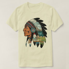 Machtige Indiaanse Chief T-shirt