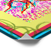 Machtige kleurrijke boom poster (Hoek)