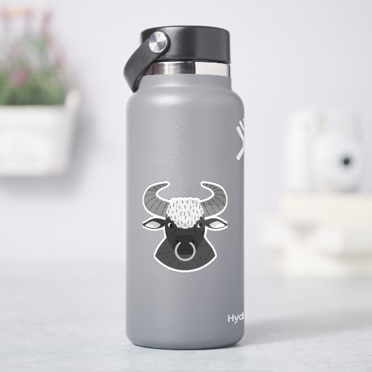 machtige Stier Sticker (HydroFlask)