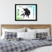 Machtige Taurus de Stier Zodiac Canvas Afdruk (Insitu (Slaapkamer))