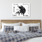 Machtige Taurus de Stier Zodiac Canvas Afdruk (Insitu (Slaapkamer))
