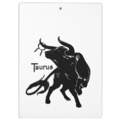 Machtige Taurus de Stier Zodiac Klembord (Achterkant)
