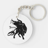 Machtige Taurus de Stier Zodiac Sleutelhanger (Achterkant)